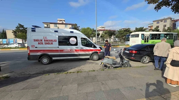 Tokat’ta motosikletin çarptığı yaya yaralandı
