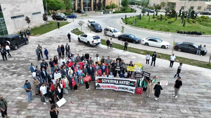 Tunceli’de üniversite öğrencilerinden Filistin’e destek
