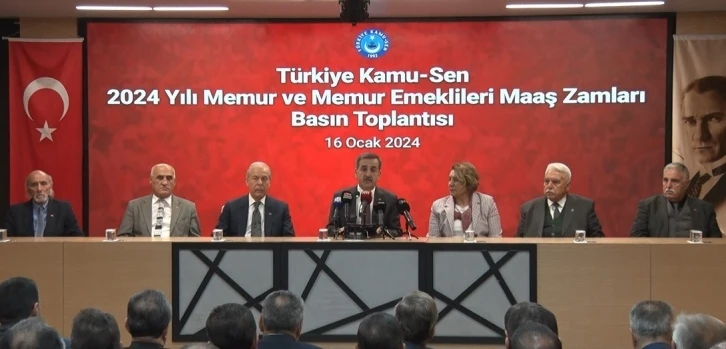 Türkiye Kamu-Sen Genel Başkanı Kahveci: "İlave ek ödeme tutarı emekli maaşlarına dahil edilsin"
