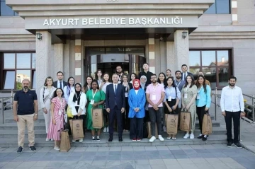 18 ülkeden 21 öğrenci Akyurt’u ziyaret etti
