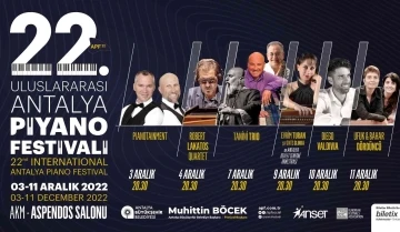 22. Uluslararası Antalya Piyano Festivali başlıyor
