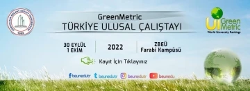 30 Eylül’de Greenmetric Türkiye Ulusal Çalıştayı başlıyor
