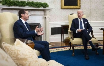 ABD Başkanı Biden ile İsrail Cumhurbaşkanı Herzog, Beyaz Saray’da bir araya geldi
