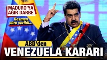 ABD'den son dakika Venezuela kararı! Maduro'ya ağır darbe! Süre verildi...