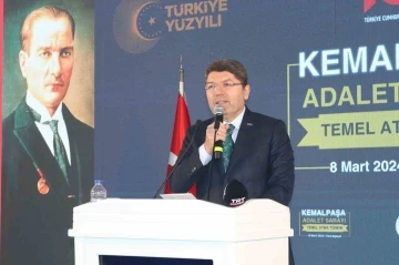 Adalet Bakanı Yılmaz Tunç İzmir’de Kemalpaşa Adalet Sarayı’nın temelini attı
