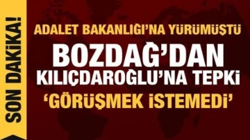 Adalet Bakanlığı'na yürüyen Kılıçdaroğlu'ndan açıklama, Bakan Bozdağ'dan tepki