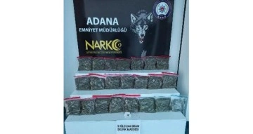 Adana'da 5 kilo 244 gram skunk ele geçirildi
