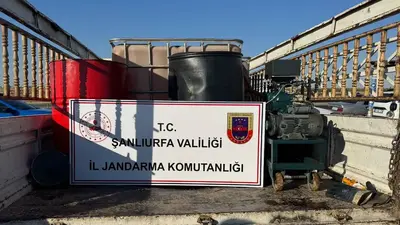 Viranşehir'deki operasyonda 650 litre kaçak akaryakıt bulundu