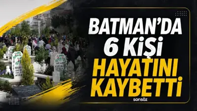 Batman’da 28-29 Ekim tarihli vefat kayıtları açıklandı