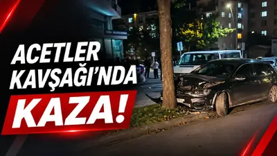 Acetler Kavşağı’nda kaza!