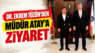 Ekrem Tüzün, Batman Emniyet Müdürü Yusuf Fatih Atay ile görüştü