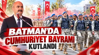 Batman’da 29 Ekim coşkusu tören ve geçitle yaşandı