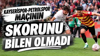 Kayserispor-Petrolspor karşılaşmasında doğru tahmin çıkmadı