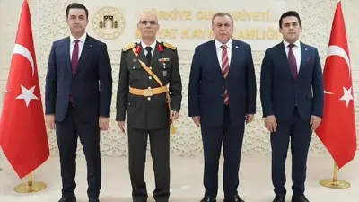 29 Ekim vesilesiyle Midyat protokolü kaymakamlıkta buluştu