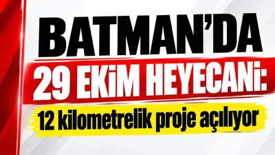 Batman Çayı kıyısındaki 12 kilometrelik dönüşüm 29 Ekim’e hazırlanıyor