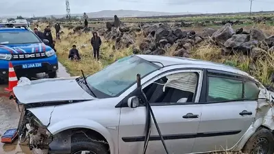 Siverek'te kontrolden çıkan otomobilin sürücüsü yaşamını yitirdi