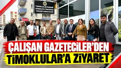 Batman basınından Tımoklular Derneği’ne dayanışma ziyareti