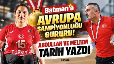 Milli takımın Avrupa zaferinde Batman’dan iki önemli isim
