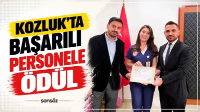 Kozluk Hastanesi çalışanları başarı belgeleriyle onurlandırıldı