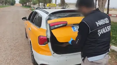 Şanlıurfa’da takside uyuşturucu operasyonu: 2 kilo 100 gram skunk bulundu