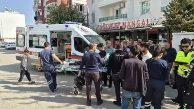 Adıyaman’da kavşakta iki araç çarpıştı, motosiklet sürücüsü hastaneye kaldırıldı