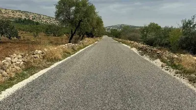 Araban’ın kırsal mahallelerini birbirine bağlayan yol yenilendi