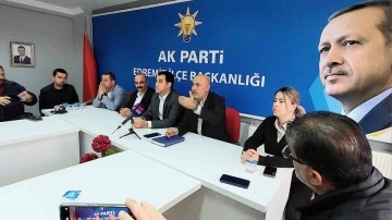 AK Parti Edremit İlçe Başkanı Tuna: “Milletin iradesine saygımız tam”
