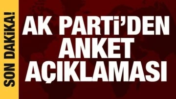 AK Parti Genel Başkan Yardımcısı Erkan Kandemir'den anket açıklaması