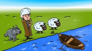 Aklınızı karıştıracak zekâ sorusu: 2 koyun ve bir kurdu nehrin karşısına nasıl geçirirsin?