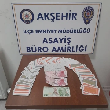 Akşehir’de kumara 9 bin TL ceza
