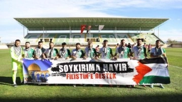 Amatör Lig takımından Filistin'e destek