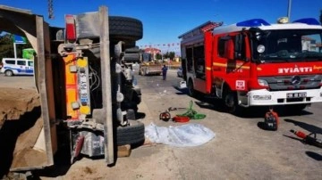 Ankara'da devrilen kamyonun altında kalan acil tıp teknikeri öldü! Bakan Koca'dan mesaj