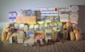 Antalya’da bir depoda 480 kilo tütün ele geçirildi
