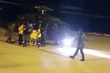 Askeri helikopter köpek saldırısına uğrayan çocuk için havalandı