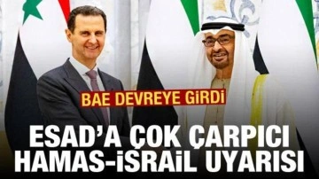 BAE'den Esad'a "Hamas-İsrail savaşına müdahale etmeyin" telkini