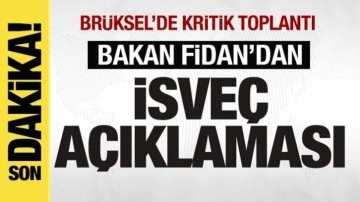 Bakan Fidan'dan İsveç açıklaması! Türkiye şartlarını sıraladı