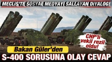 Bakan Güler'den, CHP'li Ağbaba'nın S-400 sorusuna olay cevap! Sosyal medyayı salladı!