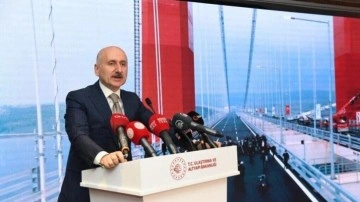 Bakan Karaismailoğlu: Osmangazi Köprüsü'nde 87 bin 352 araç geçişi ile rekor kırıldı