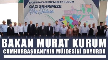 Bakan Murat Kurum, Cumhurbaşkanı’nın müjdesini duyurdu
