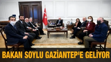 Bakan Soylu Gaziantep'e Geliyor