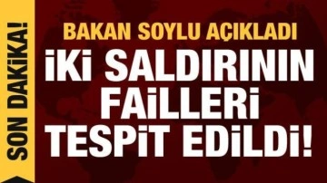 Bakan Soylu: İstanbul ve Bursa'daki saldırıların failleri tespit edildi