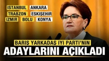 Barış Yarkadaş, İYİ Parti'nin adaylarını açıkladı! İstanbul, Ankara, İzmir, Konya, Bolu...