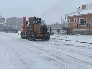 Başkale’de kar yağışı: 48 yerleşim yerinin yolu kapandı
