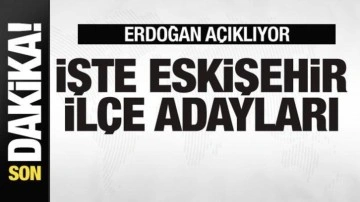 Başkan Erdoğan açıklıyor! İşte Eskişehir ilçe adayları
