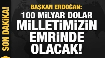 Başkan Erdoğan dev mitingde açıkladı: 100 milyar dolar milletimizin emrinde olacak