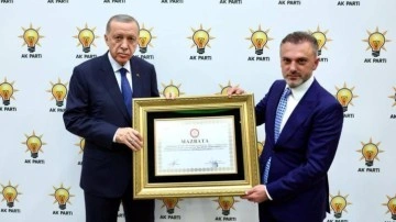Başkan Erdoğan mazbatasını aldı