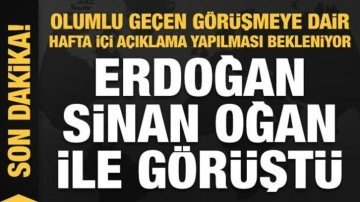 Başkan Erdoğan Sinan Oğan'la görüştü