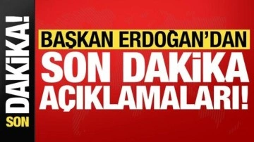 Başkan Erdoğan'dan Trabzon'da son dakika açıklamaları!