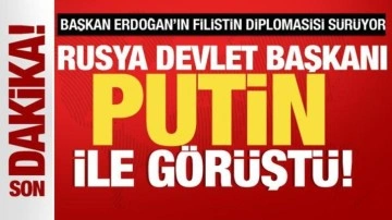Başkan Erdoğan'ın Filistin diplomasisi sürüyor! Putin ile görüştü