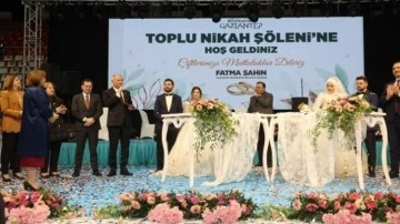 Başkan Fatma Şahin, 250 çiftin nikahını kıydı! Çiftlere birçok hediye verildi